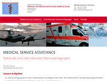 Tablet Screenshot of medical-service-assistance.com